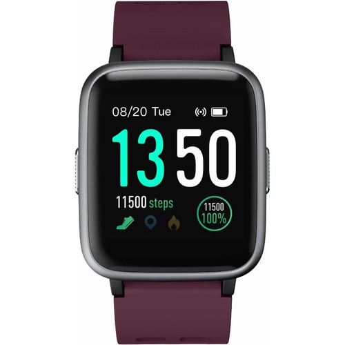 Vendos85 - Montre Connectée Homme Femme Smartwatch Cardiofrequencemetre IP68 violet Vendos85  - Montre connectée