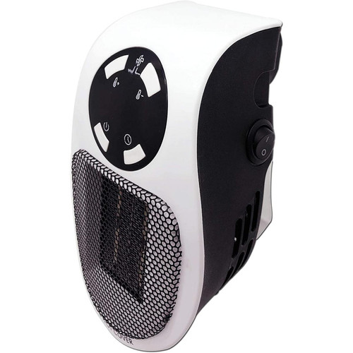 Vendos85 - mini chauffage avec thermostat réglable 400W blanc noir - Vendos85