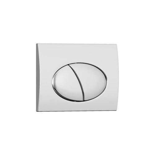 Vente-Unique - Plaque de déclenchement pour WC avec double touche - Chrome - CERASUS Vente-Unique  - Toilettes