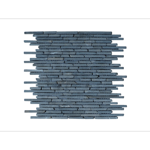Vente-Unique - Mosaïque sol et mur en marbre gris anthracite - pack de 1m² - MOYALI - Carelage sol