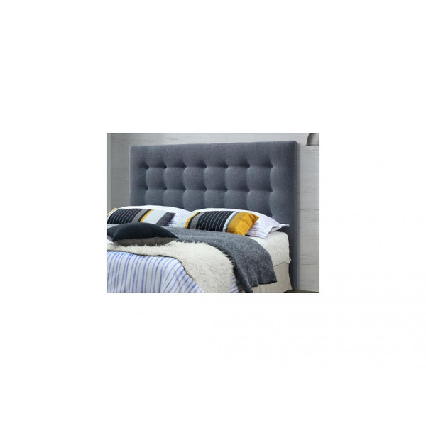 Têtes de lit Vente-Unique Tête de lit capitonnée FRANCESCO - 140 cm - Tissu - Gris
