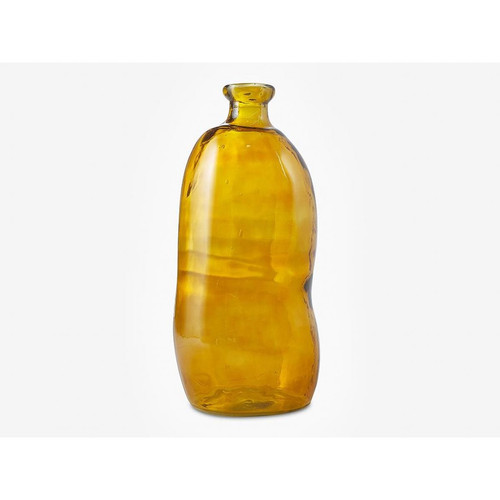 Vente-Unique - Vase Dame-Jeanne en verre recyclé VISMA H. 73 cm - Orangé - Maison Orange