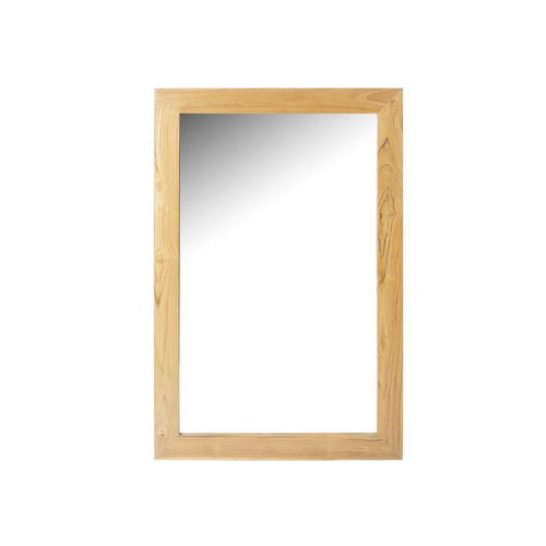 Vente-Unique - Miroir rectangulaire en teck clair - 60 x 90 cm - AMLAPURA Vente-Unique  - Miroir 90 cm