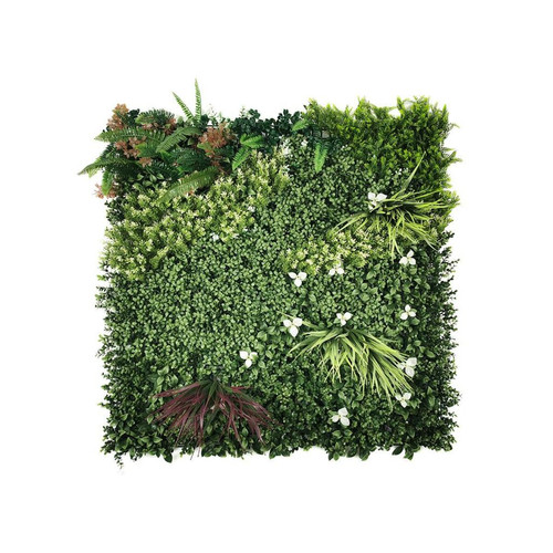 Vente-Unique Mur végétal synthétique vert - pack de 1m² - LAHTI