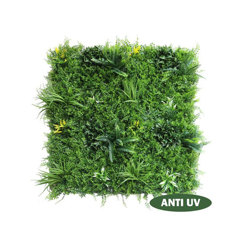 Vente-Unique Mur végétal synthétique vert - pack de 1m² - NEWRY