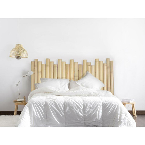 Vente-Unique - Tête de lit TAMATOA - 160 cm - Bambou - Coloris : Naturel - Literie Vente-Unique