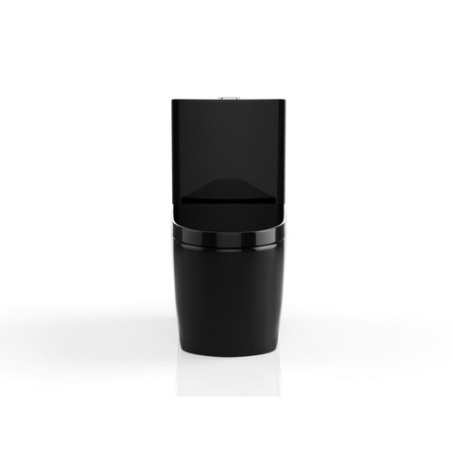 Vente-Unique WC à poser noir brillant en céramique - NAGILAM