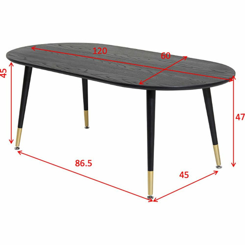 Venture Home Table basse en MDF et acier Dipp.