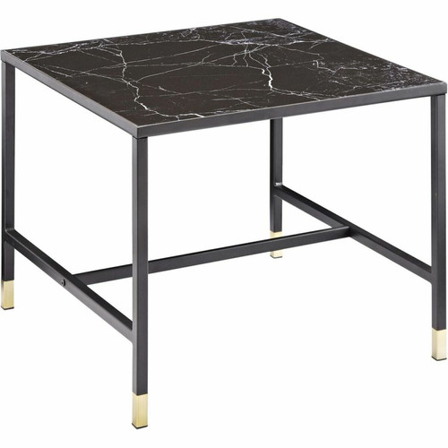 Venture Home - Table d'appoint acier et verre Dipp. Venture Home  - Tables d'appoint Carrée