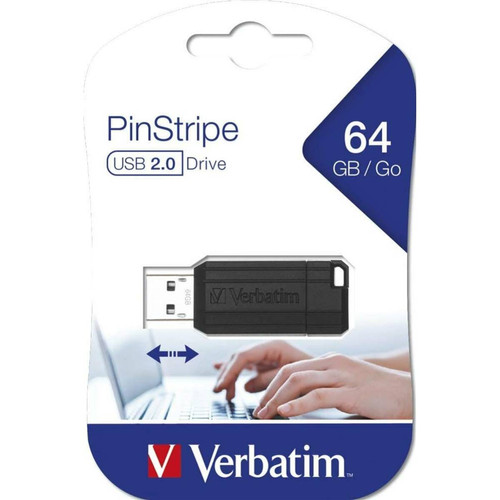 Verbatim - VERBATIM - Clé USB 2.0 64 Gb - Store'N'Go PinStripe Verbatim  - Cle usb 4gb