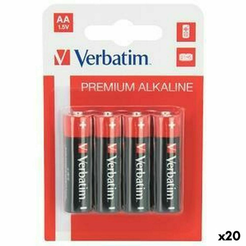 Verbatim - Piles Alcalines Verbatim LR06 1,5 V (20 Unités) Verbatim  - Verbatim
