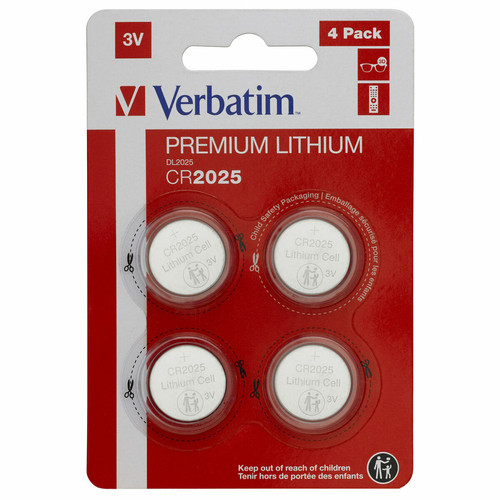Verbatim - Batteries Verbatim 49532 3 V CR2025 Verbatim  - Marchand 1fodiscount