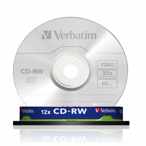 Verbatim - CD-RW Verbatim  10 Unités 700 MB 12x Verbatim  - Clé USB Verbatim