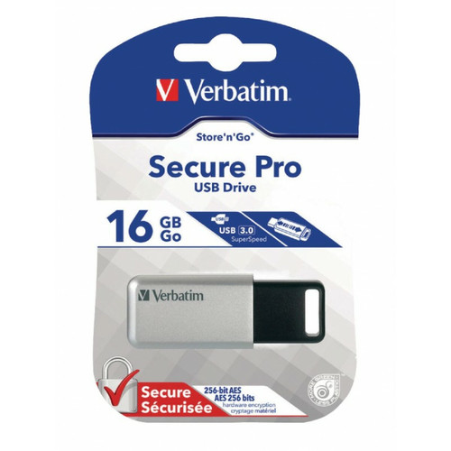 Clés USB Verbatim Store n Go Secure Pro 16GB