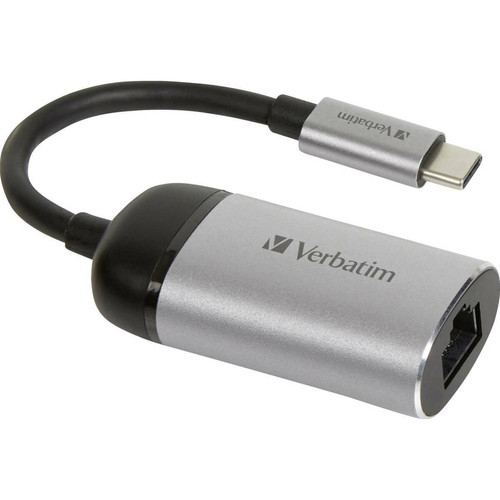 Carte réseau Verbatim VERBATIM Adaptateur USB3.0 Type C vers ethernet RJ45 Gigabit