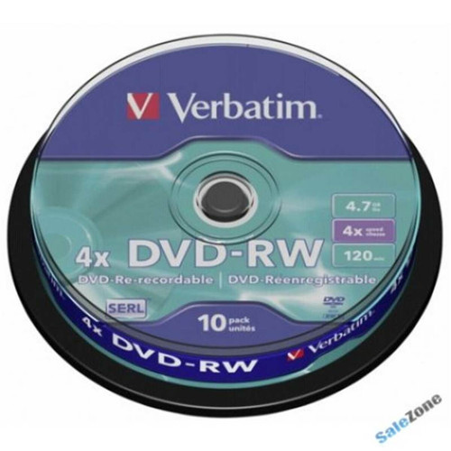 Verbatim VERBATIM Spindle 10 DVD-RW 4x