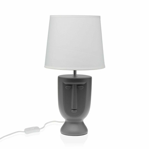 VERSA - Lampe de bureau Versa Gris Céramique 60 W 22 x 42,8 cm VERSA  - Luminaires