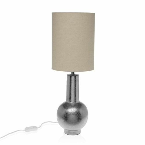 VERSA - Lampe de bureau Versa Argenté Céramique 20 x 57 x 20 cm VERSA  - Lampe à lave Luminaires
