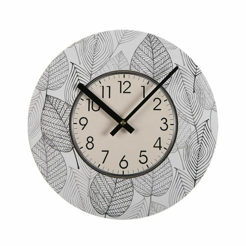 Horloges, pendules VERSA Horloge Murale Versa Gardee Volets Bois 4 x 30 x 30 cm