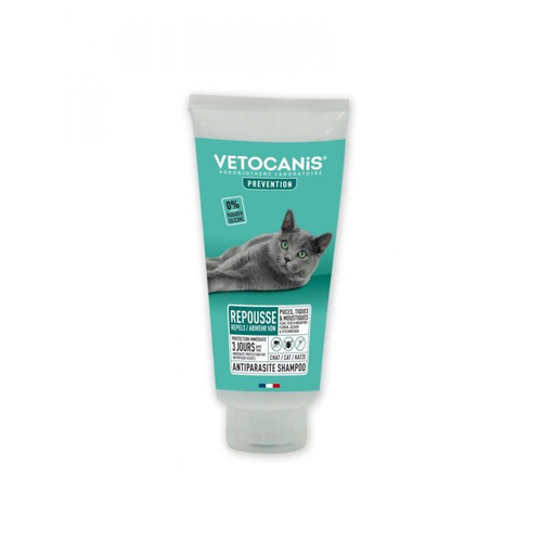 Vetocanis - VETOCANIS Shampooing anti-puces et anti-tiques - Pour Chat - 300ml - Anti-parasitaire pour chien Vetocanis