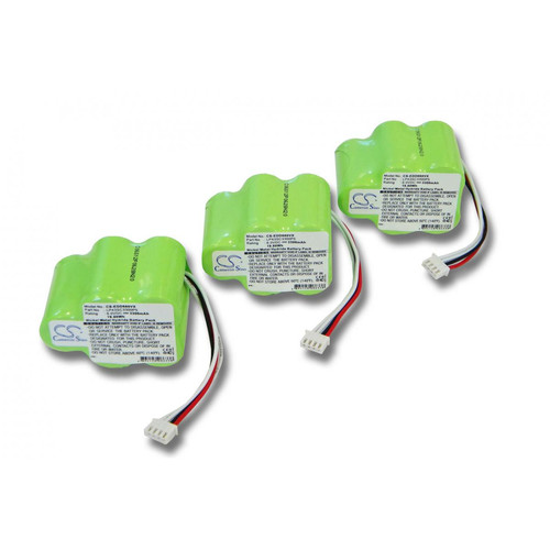 Vhbw - 3x vhbw Ni-MH Batterie 3300mAh (6V) pour aspirateur Ecovacs Deebot D62, D63, D65, D73, D73n, D76, D77, D79 Remplace: 945-0006, 945-0024, 205-0001 Vhbw  - Accessoires Aspirateurs