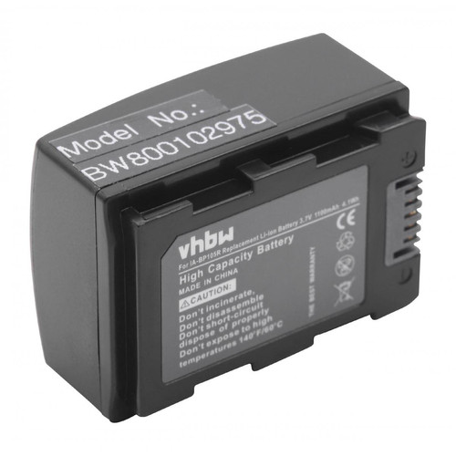 Vhbw - Batterie LI-ION pour SAMSUNG SMX-F50, HMX-F50BN, SMX-F50BP, HMX-F90, SMX-F54, HMX-H305, HMX-H304, HMX-H300, HMX-H300BN etc. remplace IA-BP105R Vhbw  - Accessoire Photo et Vidéo