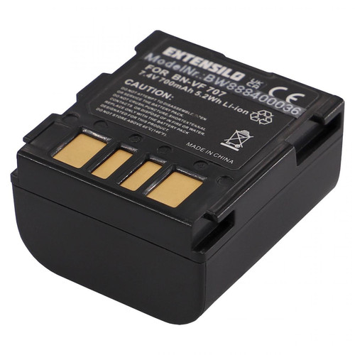 Vhbw EXTENSILO 2x Batteries compatible avec JVC GR-D250U, GR-D250US, GR-D270, GR-D270E, GR-D270EG appareil photo, reflex numérique (700mAh, 7,4V, Li-ion)