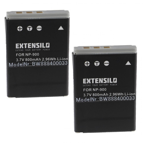 Vhbw - EXTENSILO 2x Batteries compatible avec Voigtländer Virtus D4, D5, D500, D6, D600, S6 appareil photo, reflex numérique (800mAh, 3,7V, Li-ion) Vhbw  - Batterie Photo & Video