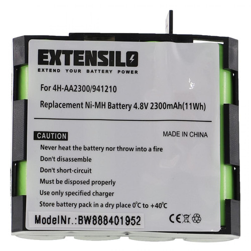 Vhbw - EXTENSILO Batterie compatible avec Compex Vitality appareil médical (2300mAh, 4,8V, NiMH) Vhbw  - Electricité