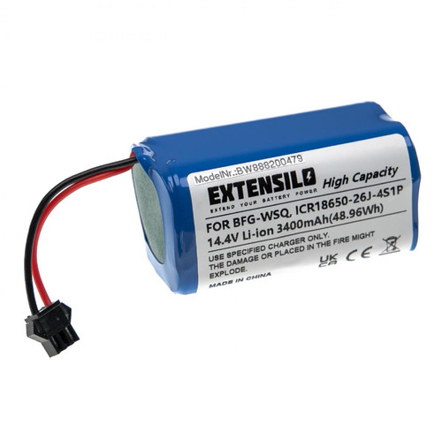 Vhbw - EXTENSILO Batterie compatible avec Ecovacs 30C Max, 35C aspirateur, robot électroménager (3 400mAh, 14,4V, Li-ion) Vhbw  - Electroménager