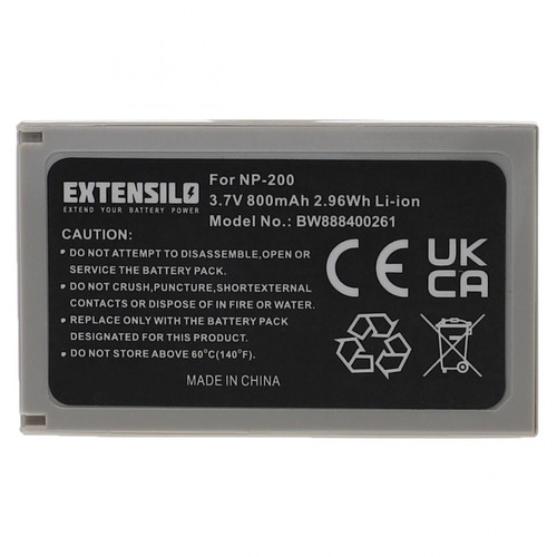 Vhbw - EXTENSILO Batterie compatible avec Minolta Dimage X, Xg, Xi, Xt, Xt Biz appareil photo, reflex numérique (800mAh, 3,7V, Li-ion) Vhbw  - Batterie Photo & Video