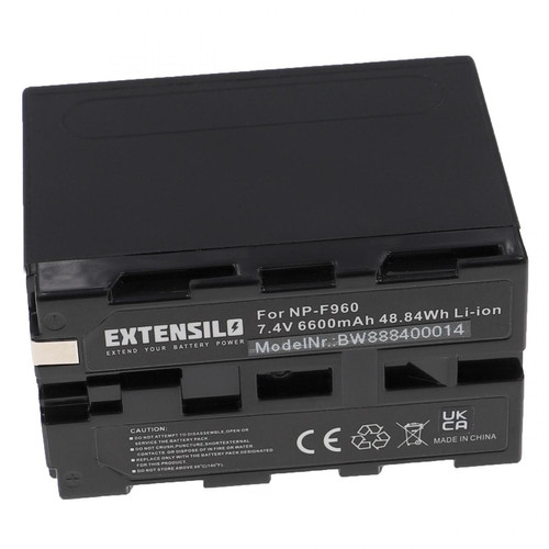 Vhbw - EXTENSILO Batterie compatible avec Sony Hi8 CCD-SC5, Hi8 CCD-SC55, HDR-AX2000, HDR-AX2000E appareil photo, reflex numérique (6600mAh, 7,4V, Li-ion) Vhbw  - Accessoire Photo et Vidéo