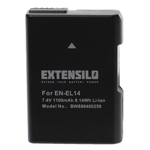 Vhbw - EXTENSILO Batterie remplacement pour Nikon EN-EL14 pour appareil photo, reflex numérique (1100mAh, 7,4V, Li-ion) avec puce d'information Vhbw  - Accessoire Photo et Vidéo