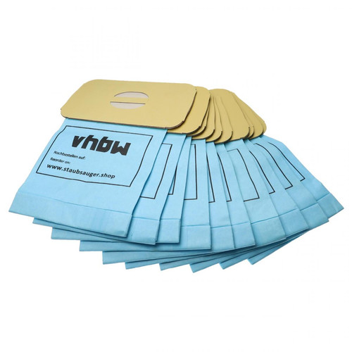 Vhbw - vhbw 10x Sacs compatible avec Lux D710, D711, D425, EC372, EC373, L927, L928, Z311 aspirateur - papier, 26,5cm x 16,8cm, bleu clair Vhbw  - Aspirateur, nettoyeur