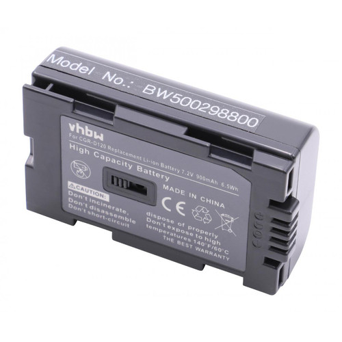 Vhbw - vhbw 1x Batterie compatible avec Panasonic NV-DA1, NV-DA1B, NV-DS1, NV-DS11, NV-DS12, NV-DS15 caméra vidéo caméscope (900mAh, 7,2V, Li-ion) Vhbw  - Batterie Photo & Video