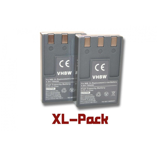 Vhbw - vhbw 2x Batteries compatible avec Jendigital JD 3.3 x 4ie, JD 5.2 z3 MPEG4, JD 6.0 z3 MPEG4 appareil photo APRN (750mAh, 3,6V, Li-ion) Vhbw  - Accessoire Photo et Vidéo