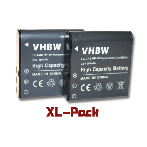 Vhbw - vhbw 2x Batteries compatible avec Pentax XG1, XG-1 appareil photo reflex (950mAh, 3,6V, Li-ion) Vhbw  - Batterie Photo & Video