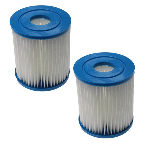 Vhbw - vhbw 2x Cartouche filtrante remplacement pour Bestway Flowclear filtre taille 1 (58093) pour piscine pompe de filtration - Filtre à eau, blanc / bleu - Spray et Lingettes Multi-Usage