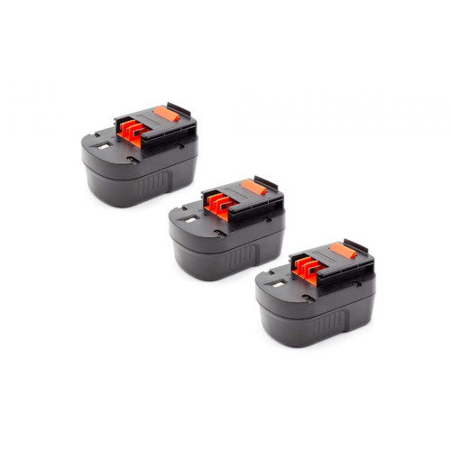 Vhbw - vhbw 3x Batteries compatible avec Black & Decker CDC120ASB, CP122K, CP122KB, CP12K, CP12KB, EPC126 outil électrique (1500mAh NiMH 12 V) Vhbw  - Percer, Visser & Mélanger