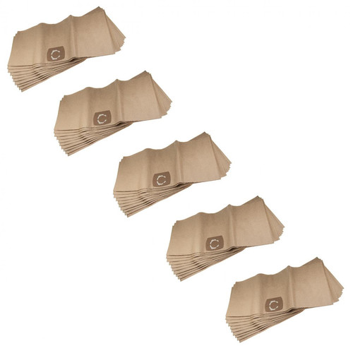 Vhbw - vhbw 50x sacs remplacement pour Swirl K 222 ( 30 l ), R 24, Uni 30, VAC 130 pour aspirateur - papier, 33,1cm x 77,7cm, beige Vhbw  - Accessoires Aspirateurs