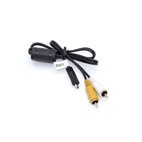 Vhbw - vhbw Adaptateur audio video AV câble en composite compatible avec Nikon CoolPix 2100, 2200, 3100, 3200, 3700, 4100, 4200, 4600, 4800 appareil photo Vhbw  - Cable composite
