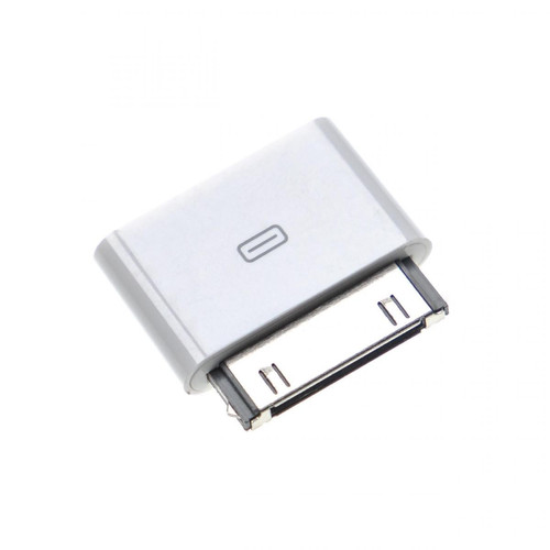 Vhbw - vhbw Adaptateur compatible avec Apple iPhone 4GB, 8GB, 4S téléphone portable smartphone - Câble micro-USB vers connecteur 30 broches, blanc - Chargeur secteur téléphone Vhbw