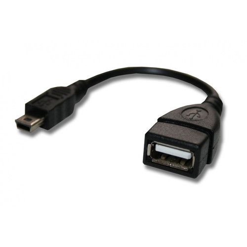 Câble antenne Vhbw vhbw Adaptateur OTG remplacement pour Canon UA-100 pour appareils mobiles - Câble de Mini-USB (männlich) vers USB (femelle), noir
