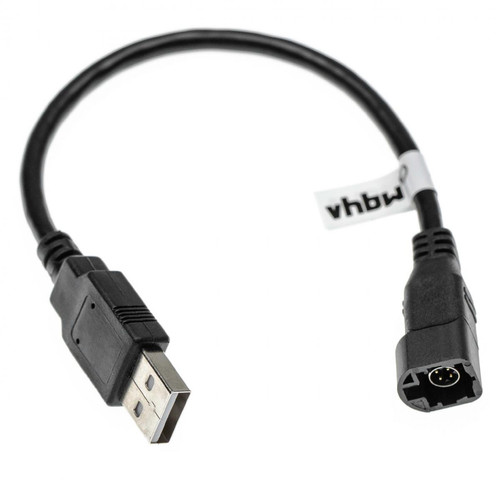 Vhbw - vhbw Adaptateur pour autoradio 4 broches avec prise USB compatible avec VW Jetta 6 (2010+), New Beetle (2005+) Vhbw  - Camera usb