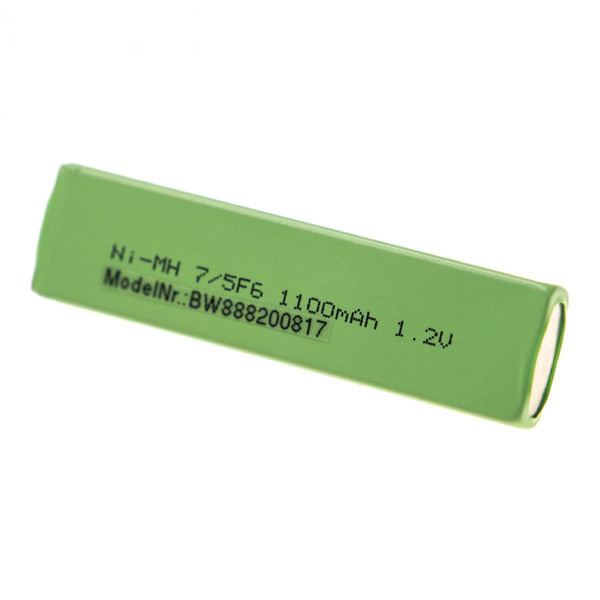 Vhbw vhbw Batterie 7/5F6, compatible pour Sony MZ-R900, MZ-R909, MZ-R91, NH-10WM, NH-14WM, NH10WM, bouton Top, 1100mAh, 1,2V, NiMH