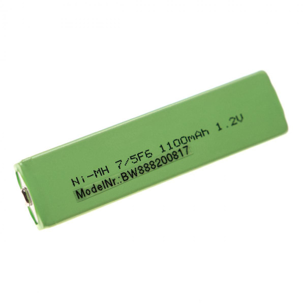 Batteries électroniques Vhbw vhbw Batterie 7/5F6, remplace pour LG HHF-120T, bouton Top, 1100mAh, 1,2V, NiMH