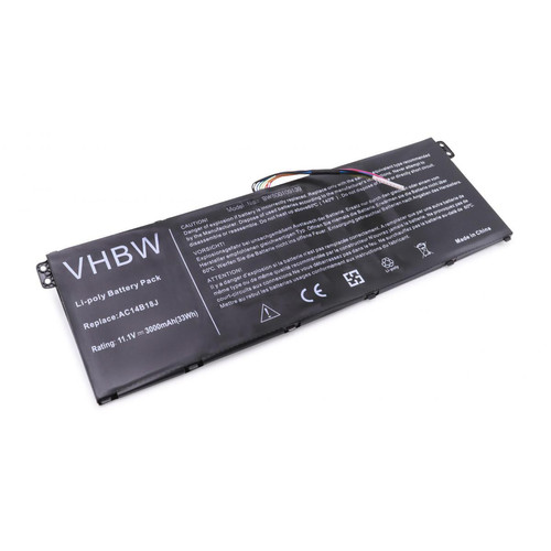 Vhbw - vhbw Batterie compatible avec Acer Aspire V3-371, V5, V5-122, V5-122P, V5-132, V5-132P ordinateur portable Notebook (3000mAh, 11,4V, Li-polymère) Vhbw  - Accessoire Ordinateur portable et Mac