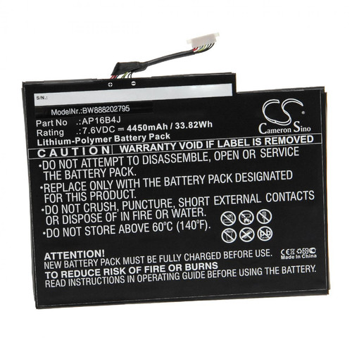 Vhbw - vhbw Batterie compatible avec Acer Switch 5 SW512-52P-A34Q, 5 SW512-52P-A34QB6 ordinateur portable Notebook (4450mAh, 7,6V, Li-polymère) Vhbw  - Batterie PC Portable