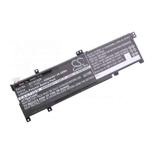 Vhbw - vhbw Batterie compatible avec Asus VivoBook K501LX-DM200T, K501LX-EB71, K501LX-NB52 ordinateur portable Notebook (4200mAh, 11,1V, Li-polymère) Vhbw  - Batterie PC Portable