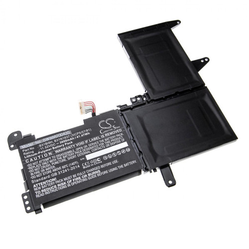 Vhbw - vhbw Batterie compatible avec Asus VivoBook S15 S510UN-BQ299T, S15 S510UN-BQ413T ordinateur portable (3600mAh, 11,52V, Li-polymère) Vhbw  - Batterie PC Portable